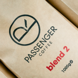 a picture of passenger coffee's blend2 coffee bag with 1000g size