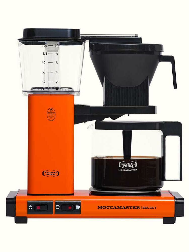 Moccamaster KBG Select Filterkaffeemaschine in Orange mit Glaskanne