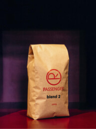 BLEND2 espresso blend coffee bag—offering honey sweetness with hints of raisin, blood orange, and blackcurrant.